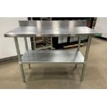 SAGETRA 24" X 48" STAINLESS STEEL WORK TABLE WITH BACKSPLASH