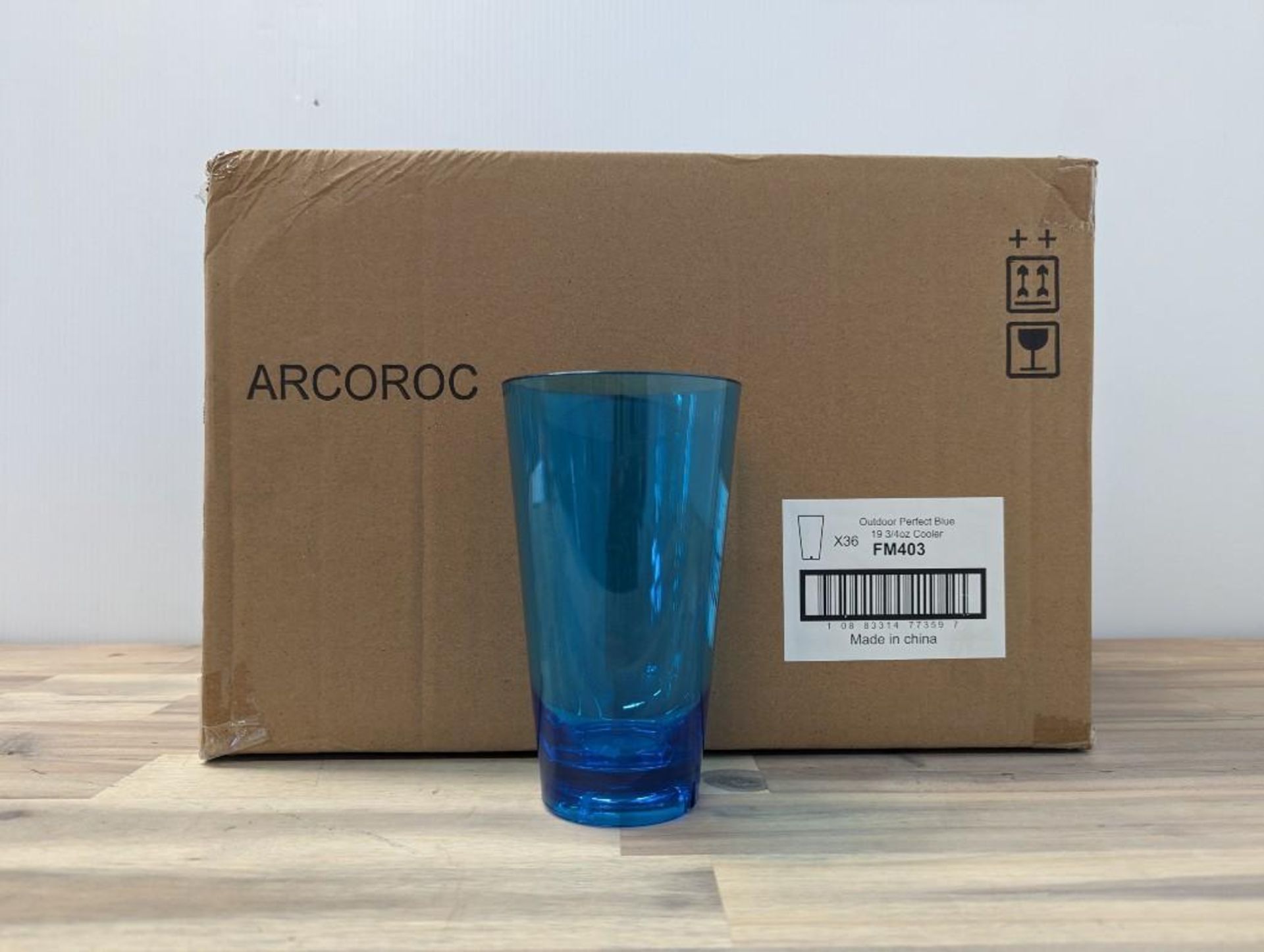19.75OZ OUTDOOR PERFECT BLUE COOLER GLASSES, ARCOROC FM403 - LOT OF 36 - NEW - Image 2 of 10