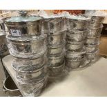 LOT OF (20) STAINLESS STEEL POT WITH COVER