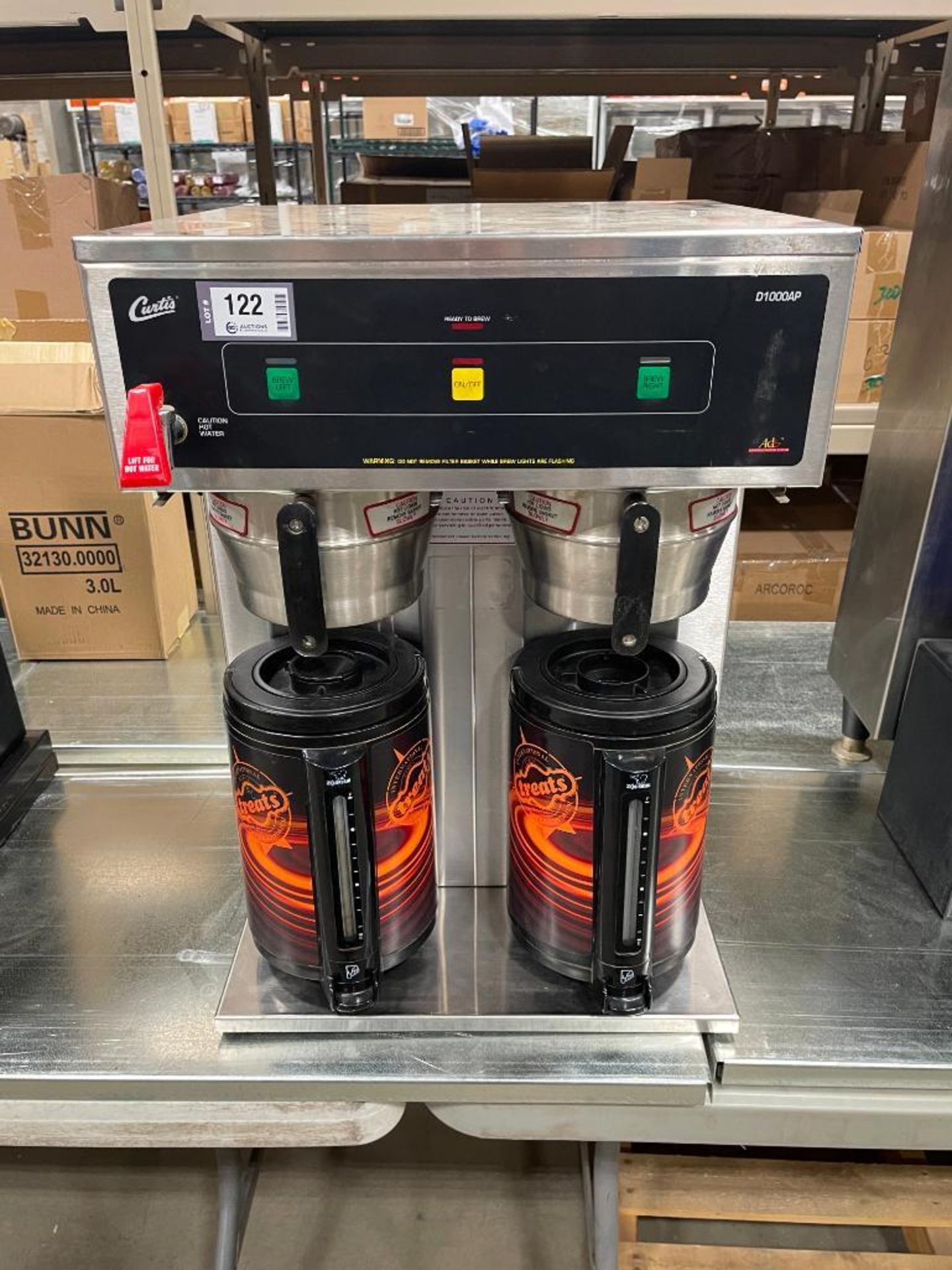 CURTIS D1000-AP-12 TWIN COFFEE BREWER WITH (2) ZOJIRUSHI THERMAL SERVERS - Bild 3 aus 9