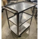 3-TIER STAINLESS STEEL CART