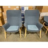 (2) IKEA VEDBO 2231-4 HIGH BACK ARMCHAIRS