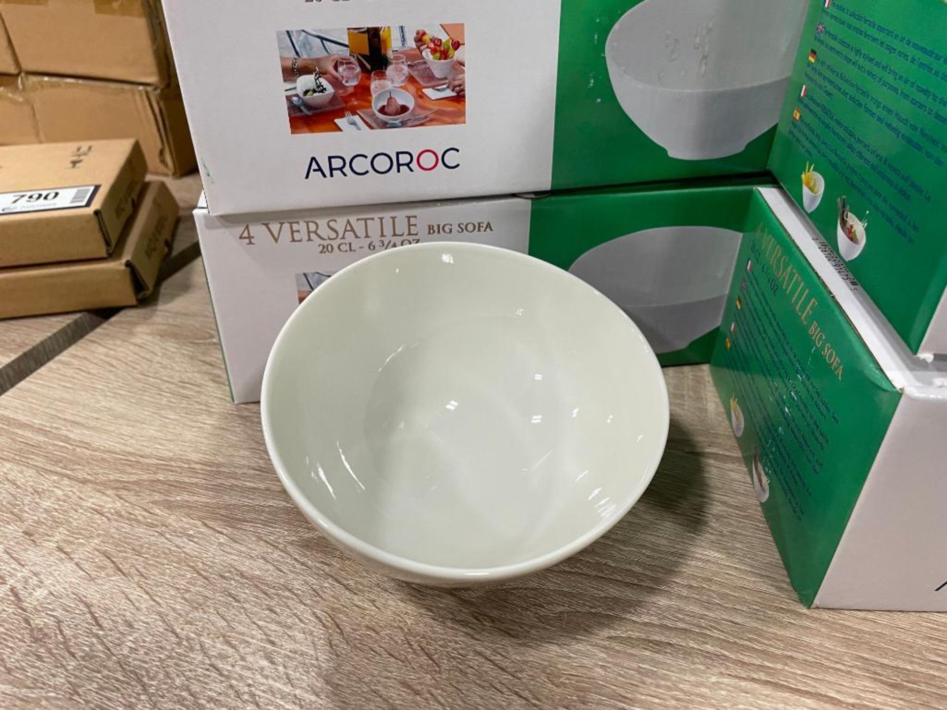 6 BOXES OF 5 1/4" VERSATILE WHITE DESSERT BOWL, 6.72OZ, ARCOROC D3611 - NEW, 4/BOX - Bild 4 aus 7