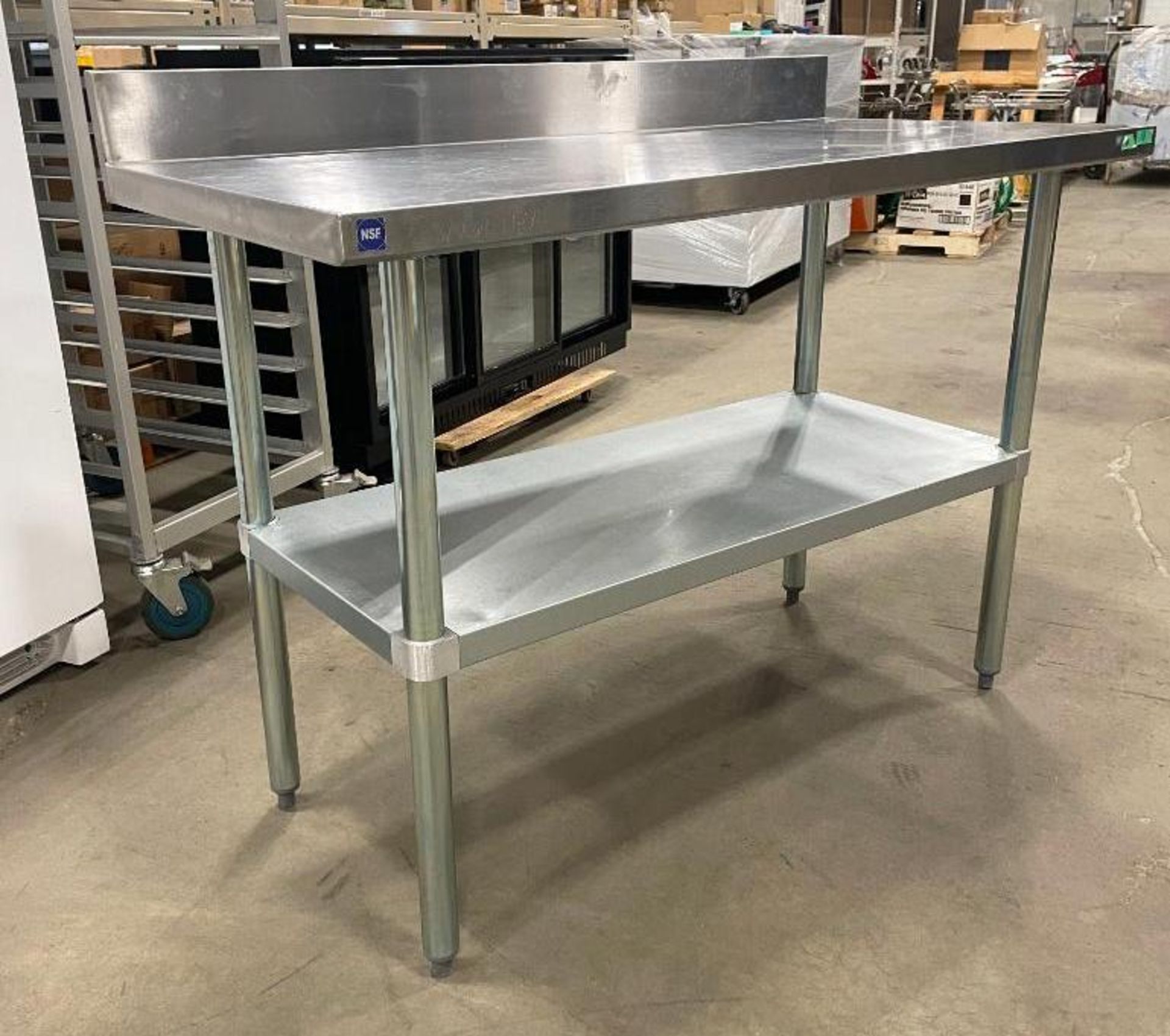 SAGETRA 24" X 48" STAINLESS STEEL WORK TABLE WITH BACKSPLASH - Bild 2 aus 9