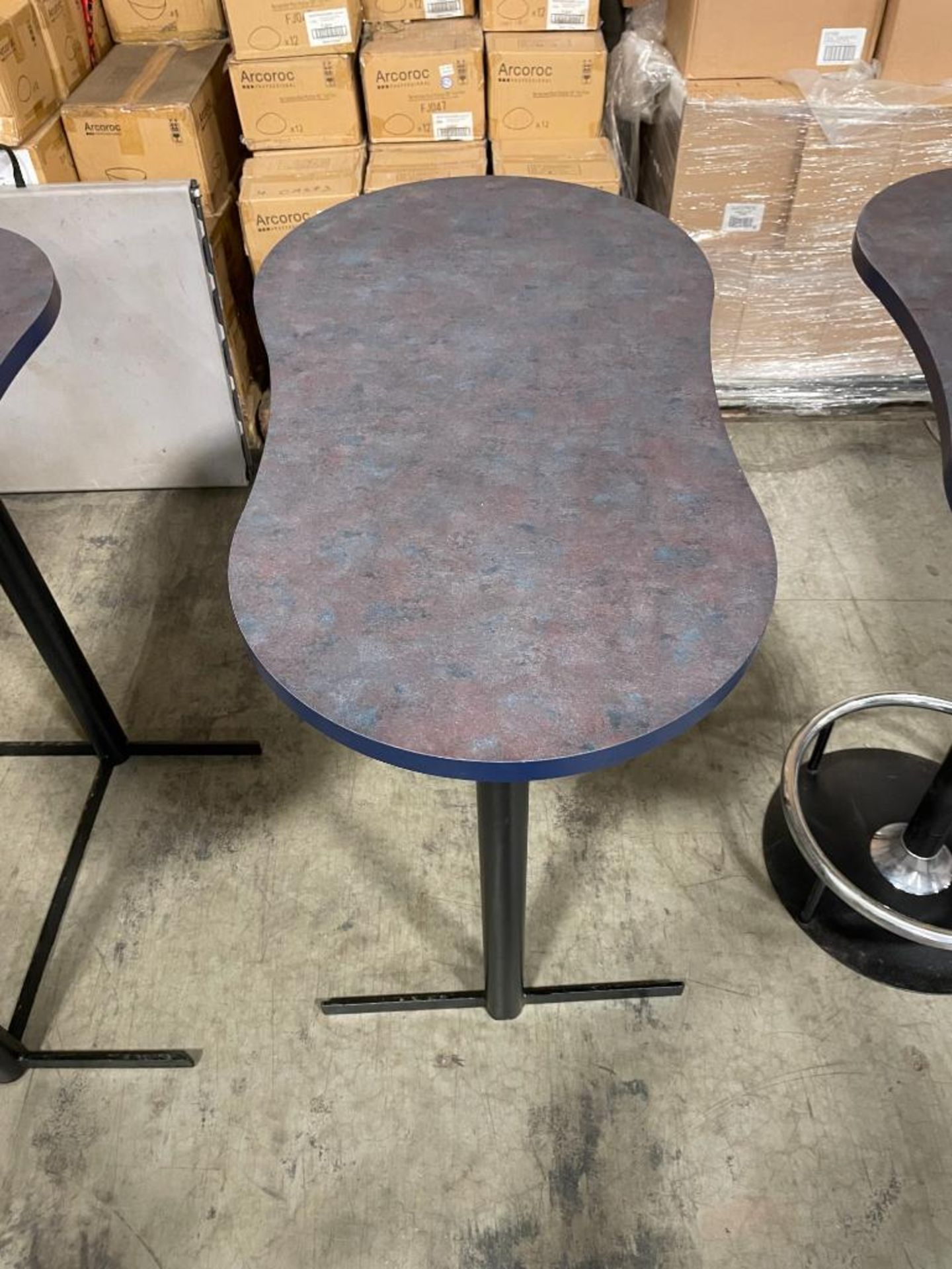 (3) BLUE 41" X 23" BAR HEIGHT TABLES - Image 8 of 10