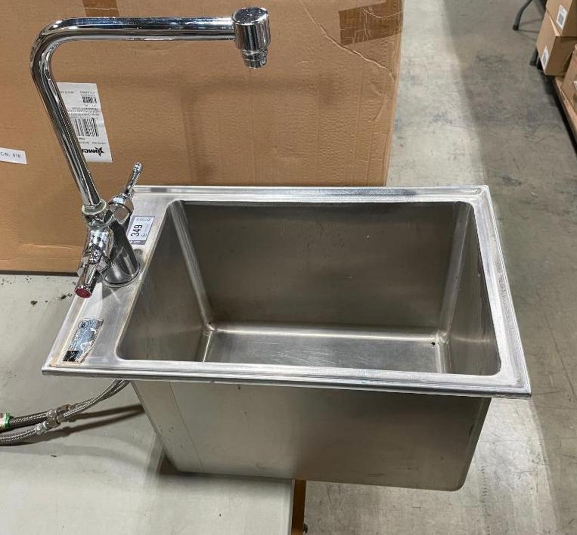 ELKAY CUSTOM STAINLESS STEEL DROP-IN SINK WITH TAPS