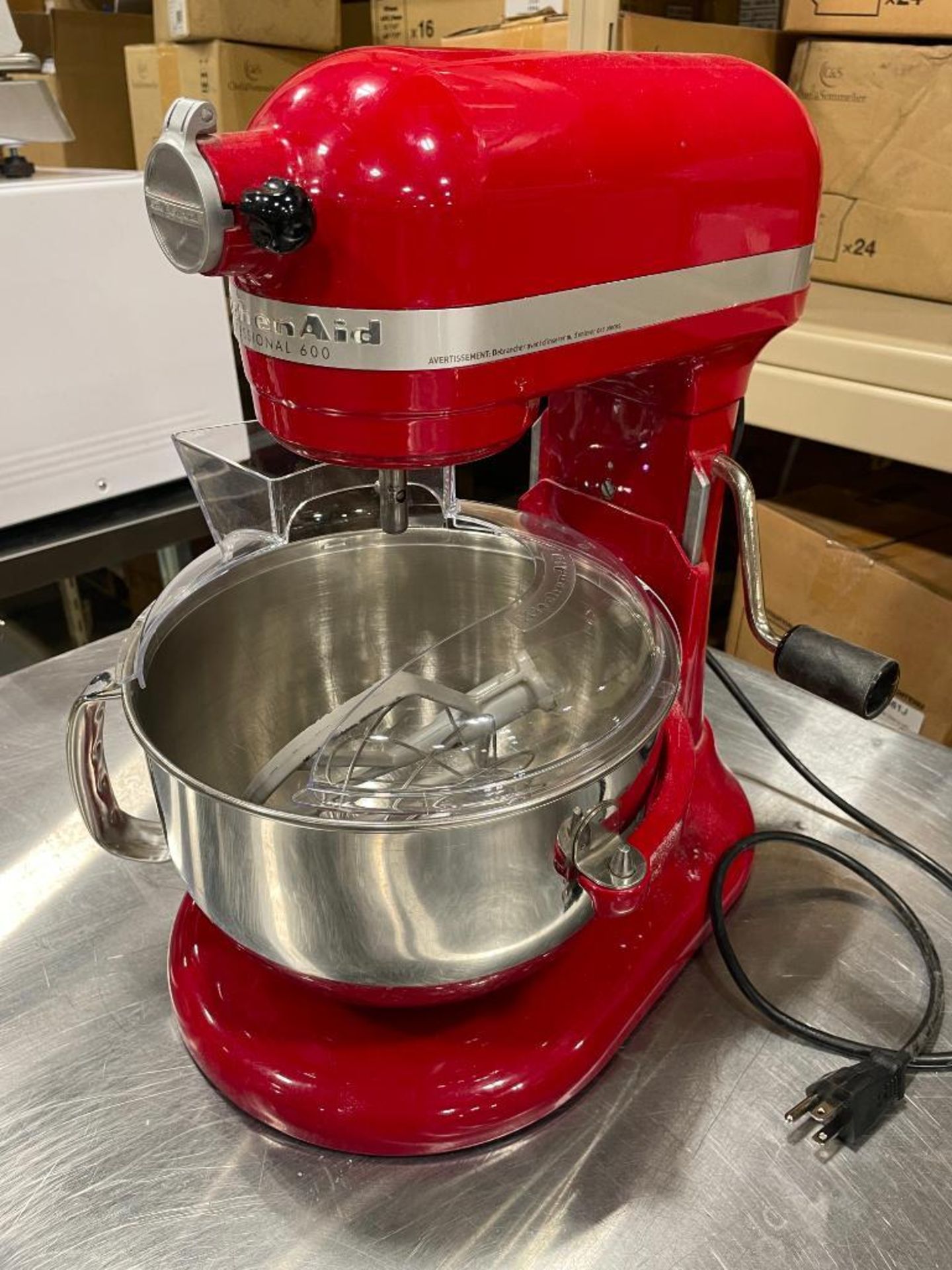 KITCHENAID PROFESSIONAL 600 SERIES 6-QUART BOWL-LIFT STAND MIXER WITH BOWL & ATTACHMENTS