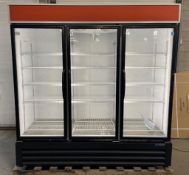 MASTER-BILT MBGRP74-HG TRIPLE GLASS DOOR COOLER