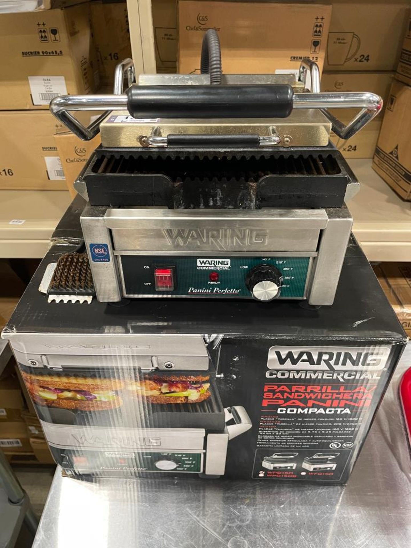 WARING COMMERCIAL WPG 150 SINGLE PANINI GRILL - Image 11 of 11