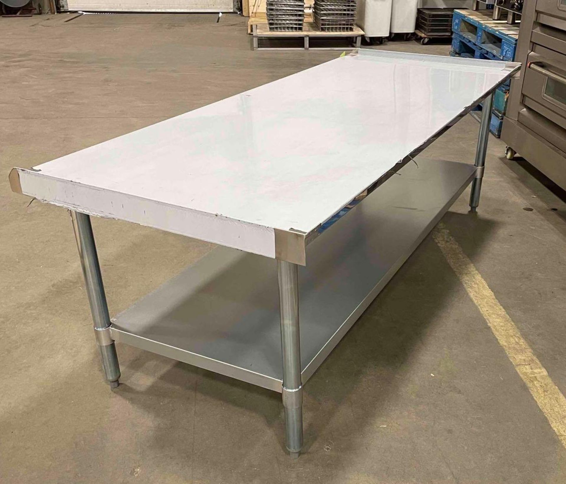 NEW 30" X 72" STAINLESS STEEL EQUIPMENT STAND WITH UNDERSHELF - Image 5 of 7