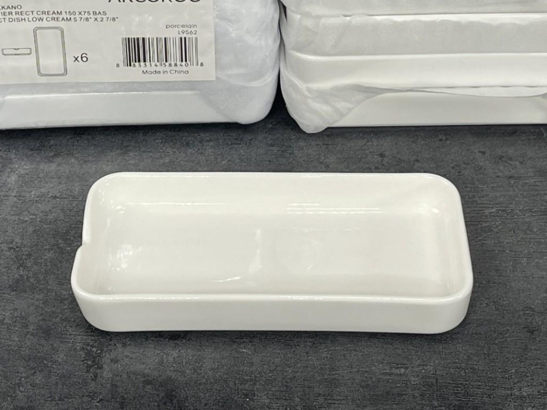 MEKKANO 5-7/8" X 2-3/4" RECTANGULAR 3OZ BOWLS, ARCOROC L9562 - LOT OF 24 - Bild 2 aus 10