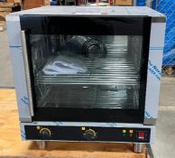 NEW EKFA-412 AL HALF SIZE ELECTRIC CONVECTION OVEN, 208V/1 PHASE