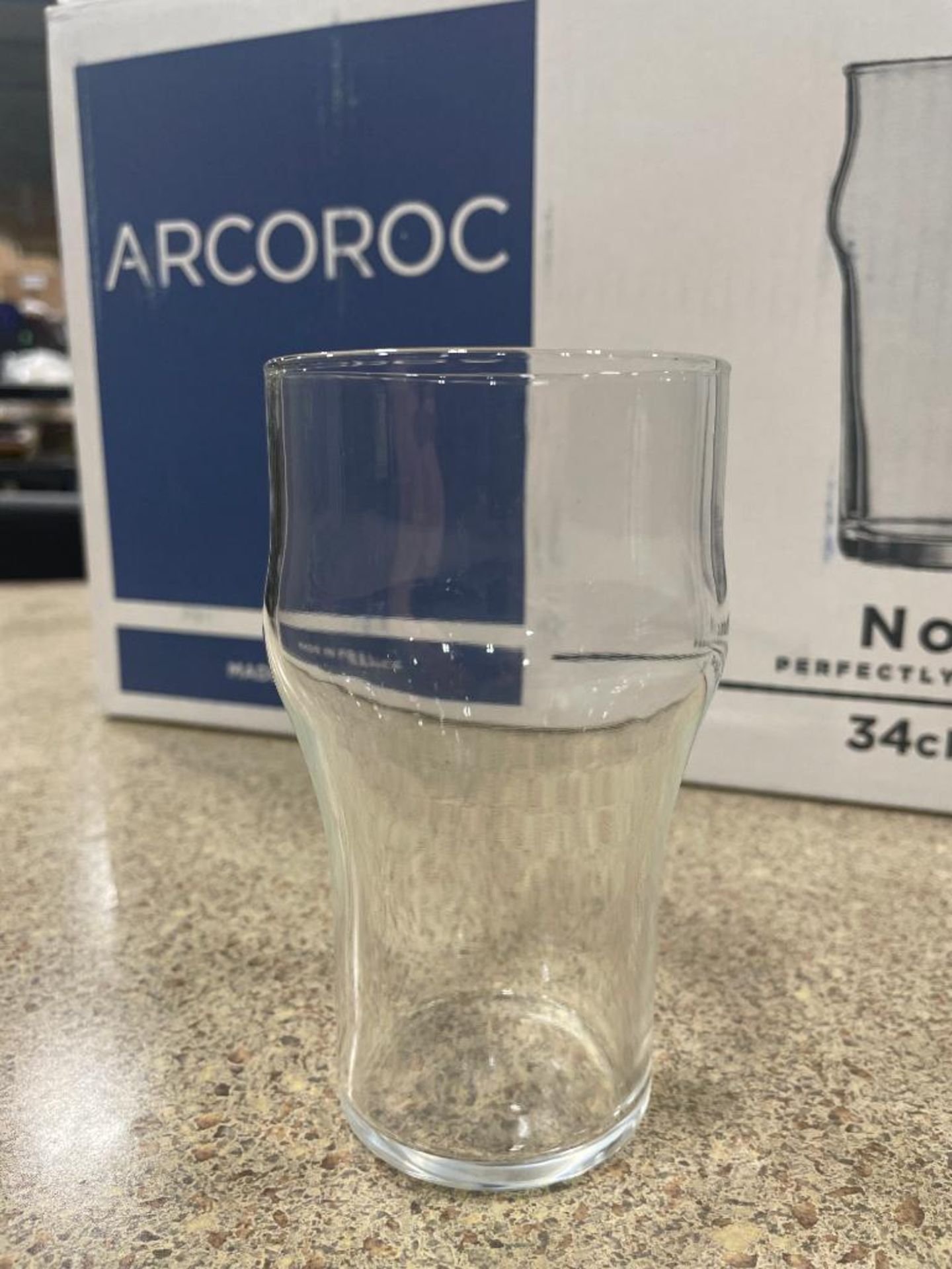 2 CASES OF 12OZ NONIC BEER GLASS, ARCOROC 43740 - 24 PER CASE - Image 14 of 14