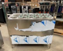 CUSTOM STAINLESS STEEL 12-SECTION SERVING STATION