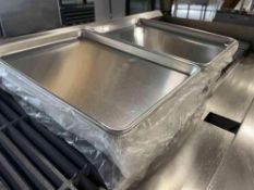 (6) HALF SIZE BUN PANS & (6) HALF SIZE PERFORATED BUN PANS, LOT OF 12. - NEW