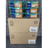 1.22L GLASS SQUARE KEEP N BOXES, ARCOROC P5520 - LOT OF 18 (3 CASES)