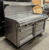 GARLAND M48-68R 68" GRIDDLE WITH DOUBLE STANDARD OVEN