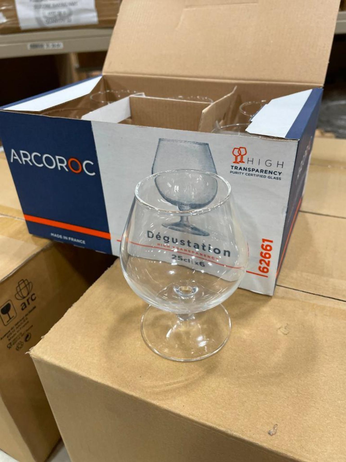 4 CASES OF 8.25 OZ BRANDY GLASSES, ARCOROC 62661 - 24/CASE - NEW - Image 2 of 5