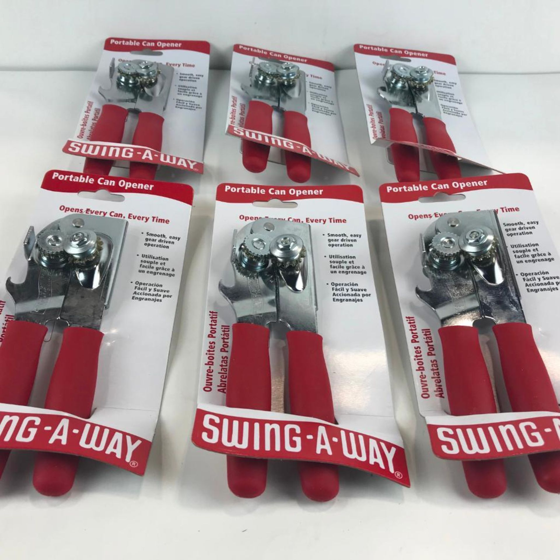 RED SWING-A-WAY PORTABLE CAN OPENERS, FOCUS 407RD - LOT OF 6 - NEW - Image 4 of 4