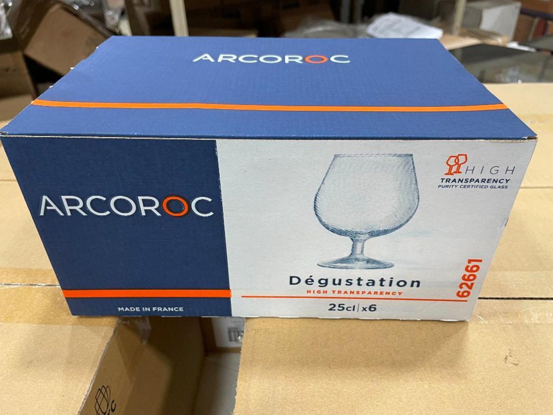 4 CASES OF 8.25 OZ BRANDY GLASSES, ARCOROC 62661 - 24/CASE - NEW - Image 4 of 5