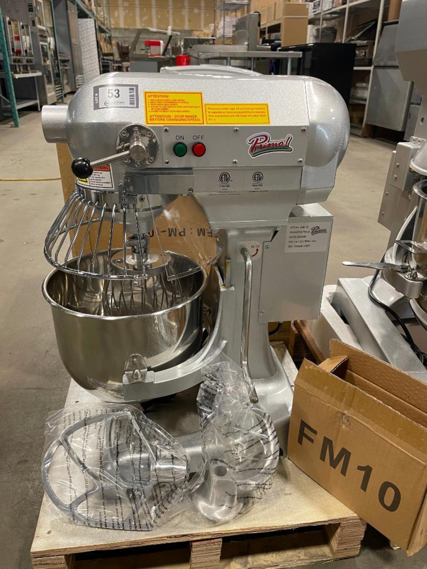 NEW PRIMO 10 QT COMMERCIAL STAND MIXER - Image 2 of 12