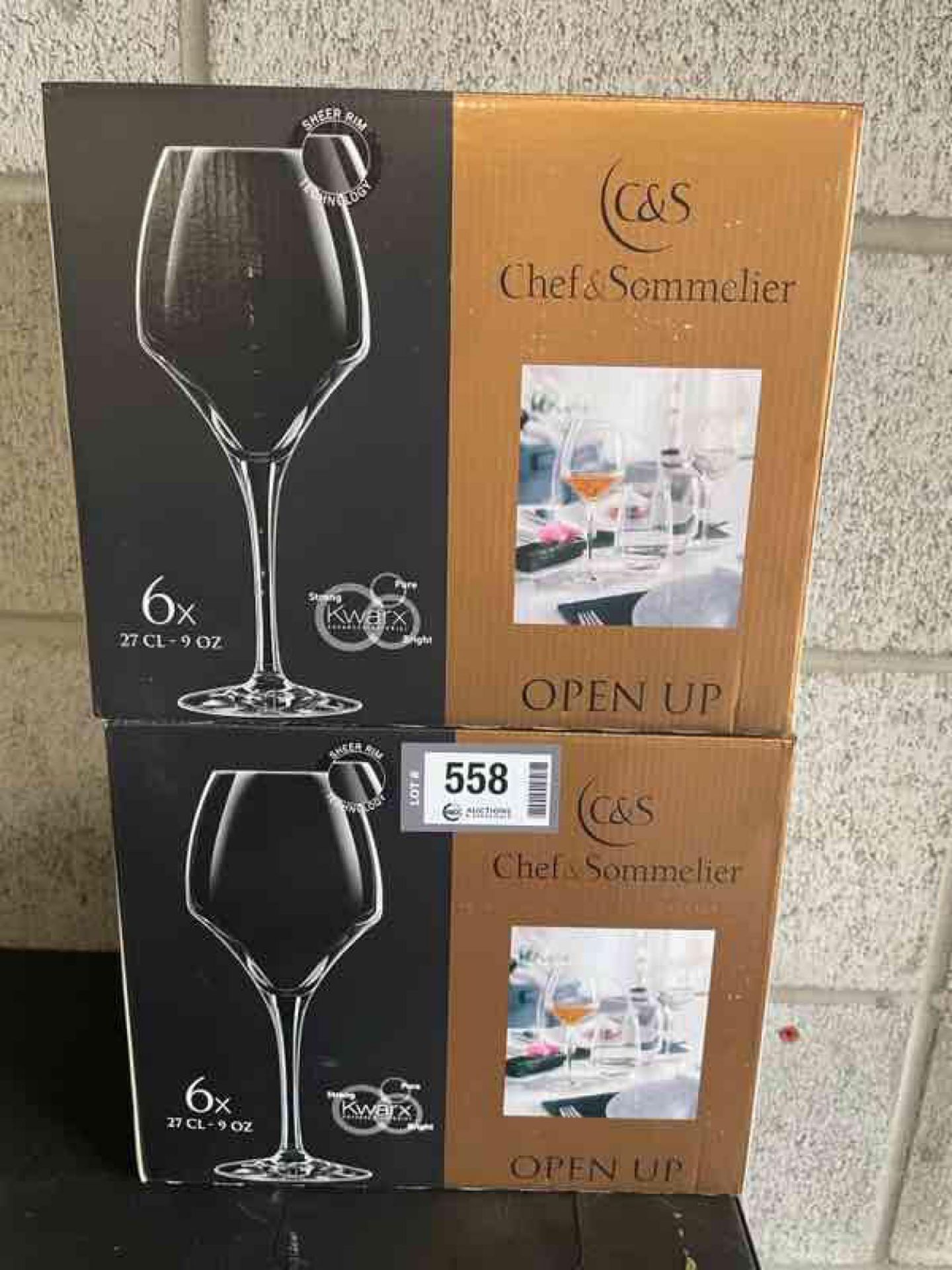 9 OZ OPEN UP WINE GLASSES - LOT OF 6 (1 BOX), CHEF & SOMMELIER - NEW - Image 3 of 4