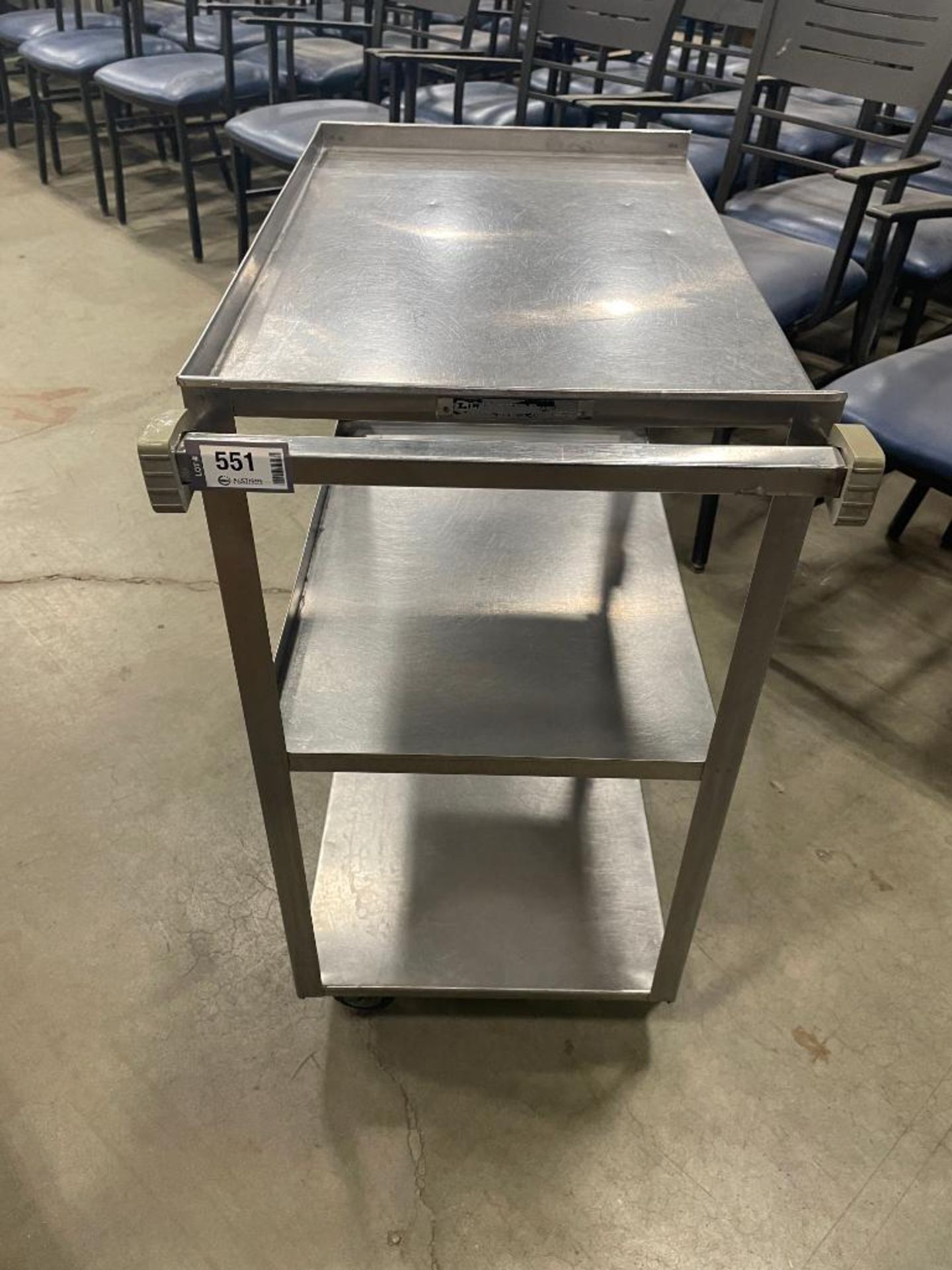 3-TIER STAINLESS STEEL CART - Image 2 of 7