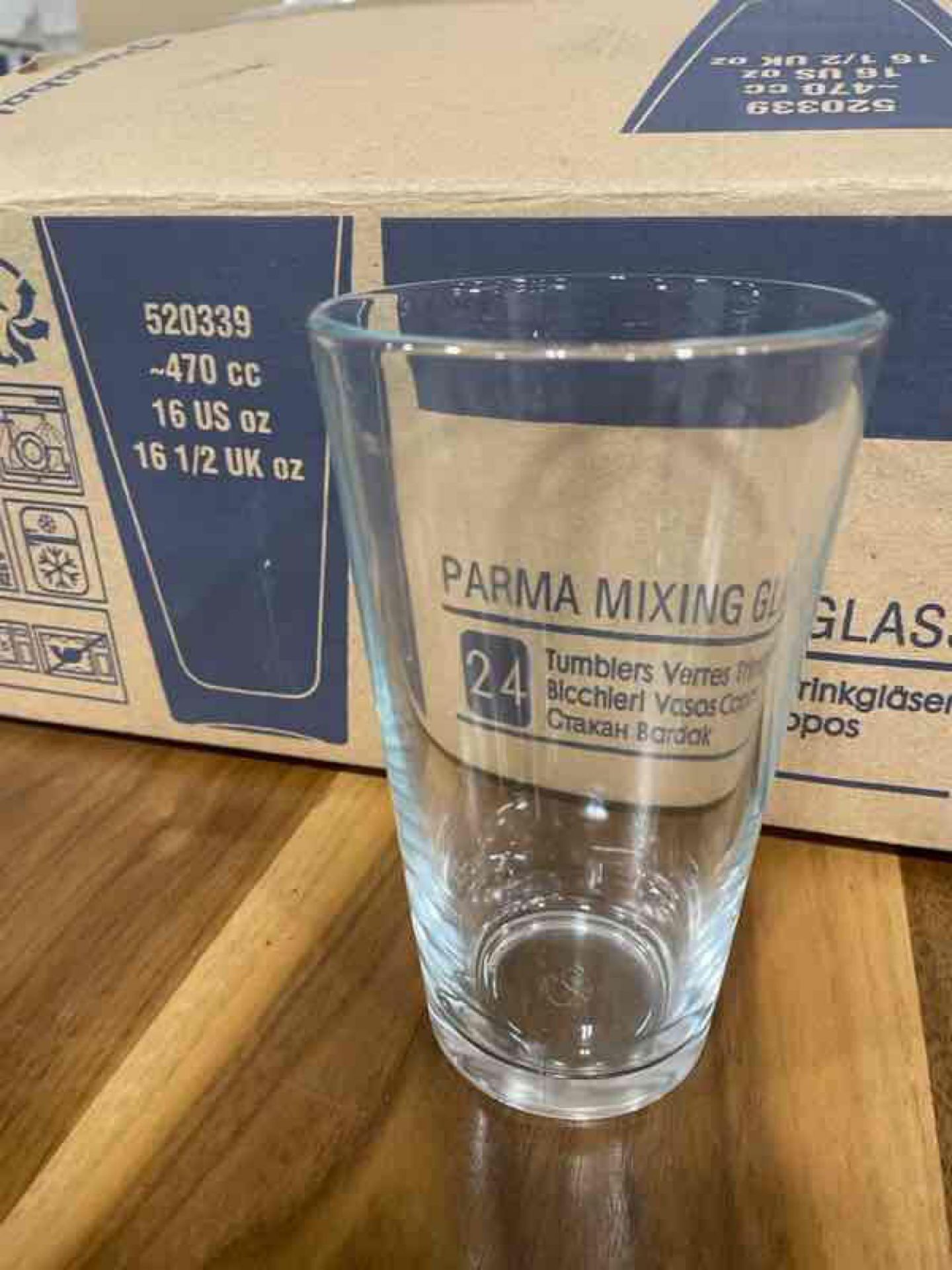 CASE OF 16OZ PASABAHCE MIXING GLASSES - 24/CASE - Image 2 of 4