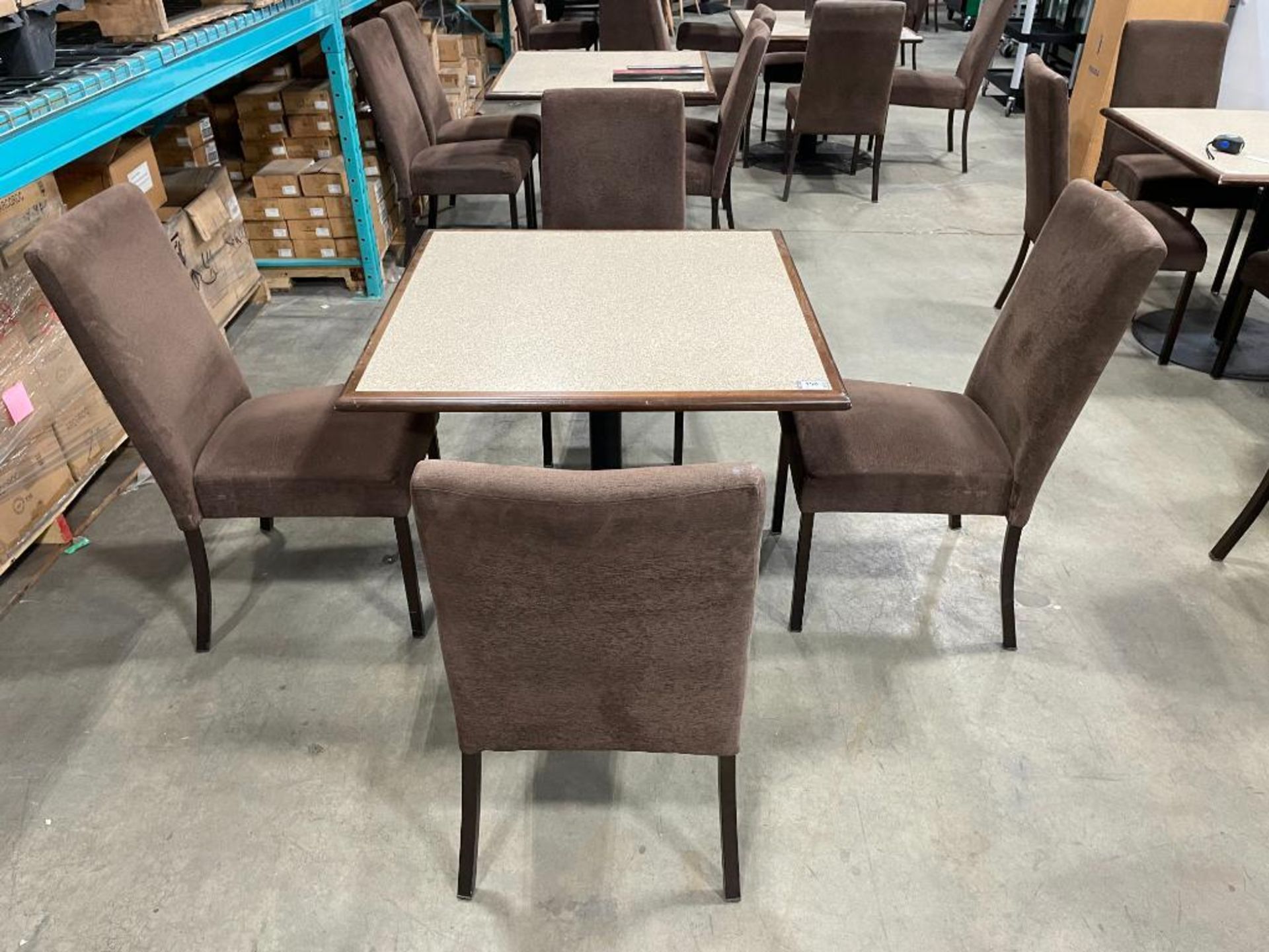 36" X 36" DINING TABLE WITH (4) MTS KILO DINING CHAIRS - Image 2 of 8