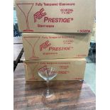 (3) CAUSES OF ABC PRESTIGE FULLY TEMPERED 7.5OZ COCKTAIL GLASSES, 12/CASE