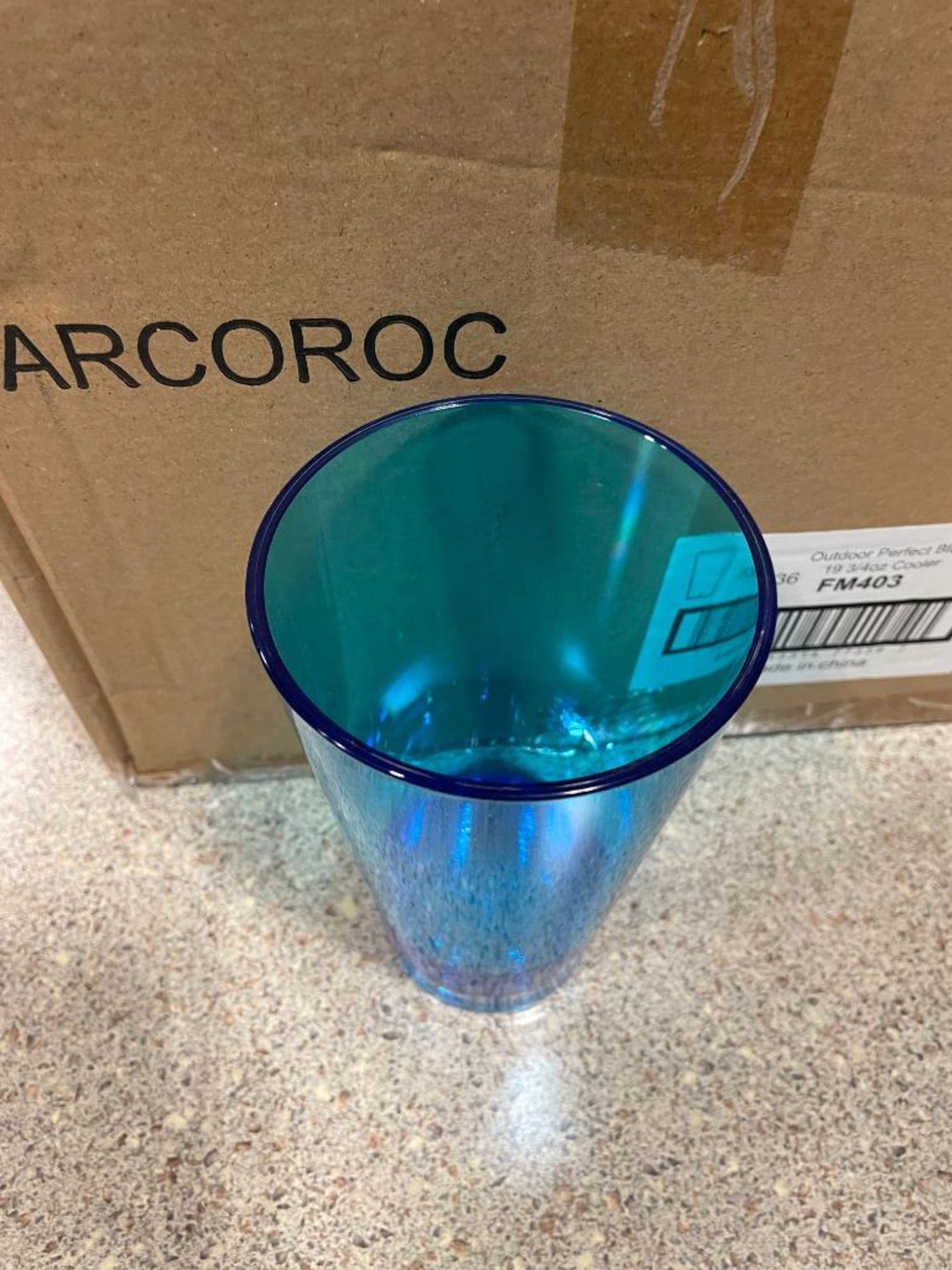 19.75OZ OUTDOOR PERFECT BLUE COOLER GLASSES, ARCOROC FM403 - LOT OF 36 - NEW - Image 8 of 10
