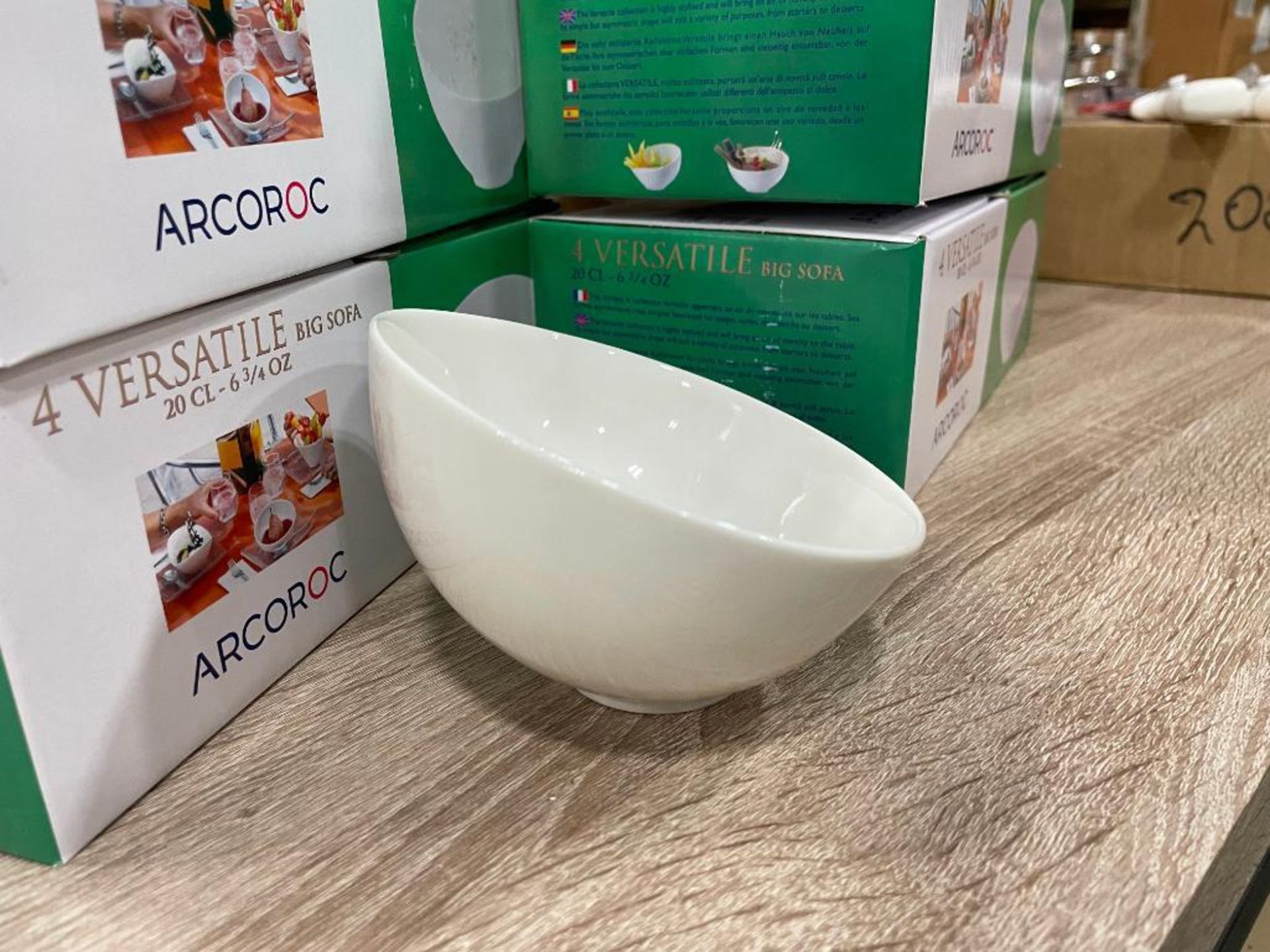 6 BOXES OF 5 1/4" VERSATILE WHITE DESSERT BOWL, 6.72OZ, ARCOROC D3611 - NEW, 4/BOX - Bild 3 aus 7