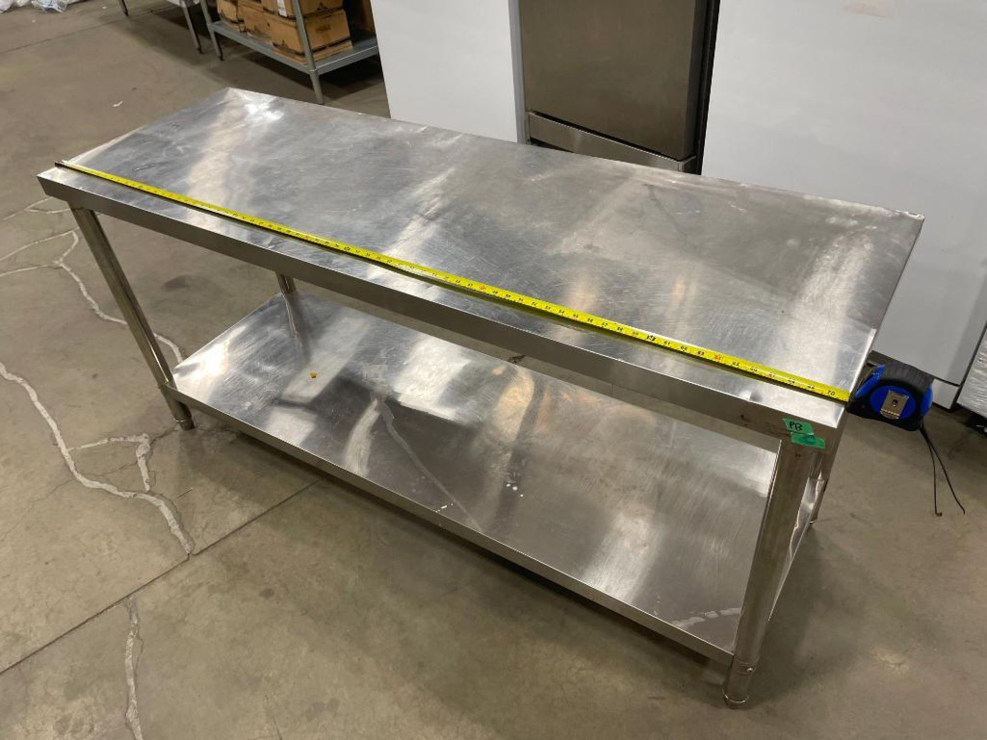 24" X 72" STAINLESS STEEL WORK TABLE - Image 2 of 9