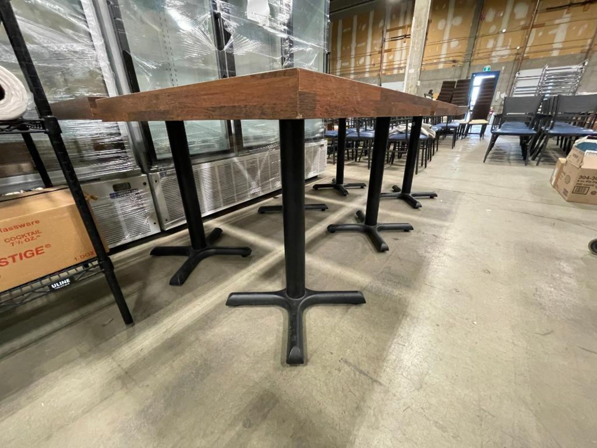 (6) 30" X 24" SINGLE PEDESTAL TABLES - Image 9 of 11