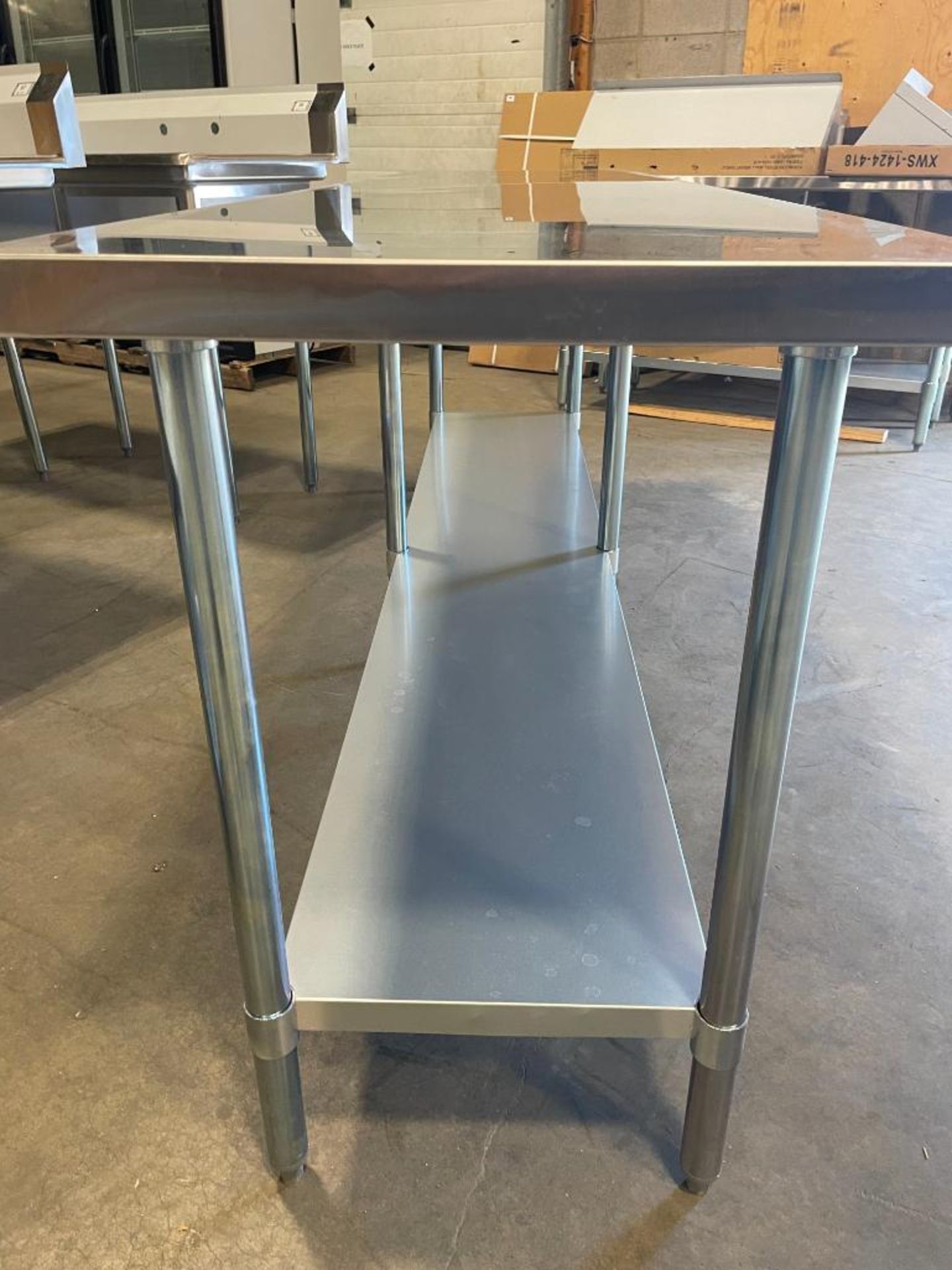 NEW 24" X 96" STAINLESS STEEL WORK TABLE WITH UNDERSHELF - Image 6 of 8