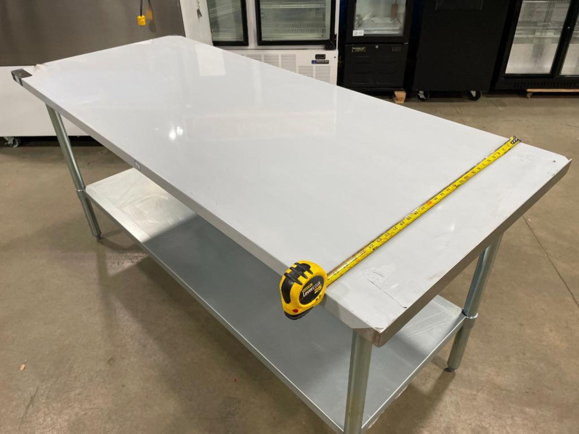 NEW 30" X 72" STAINLESS STEEL WORK TABLE WITH UNDERSHELF - Image 8 of 10