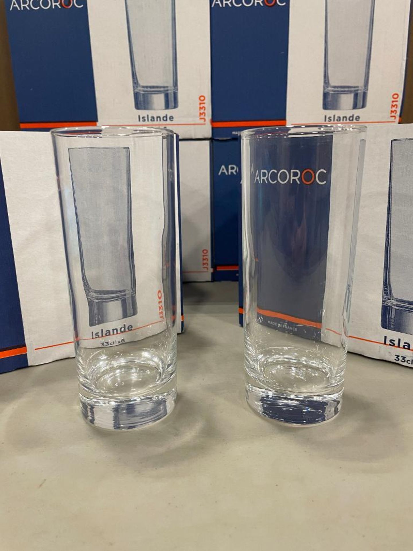 2 CASES OF ISLANDE 11OZ HIBALL GLASSES, 24 PER CASE, ARCOROC N6639 - NEW - Image 2 of 7