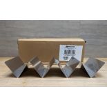 3 OR 4 SLOT STAINLESS TACO HOLDERS, OMCAN 47349 - LOT OF 12 - NEW