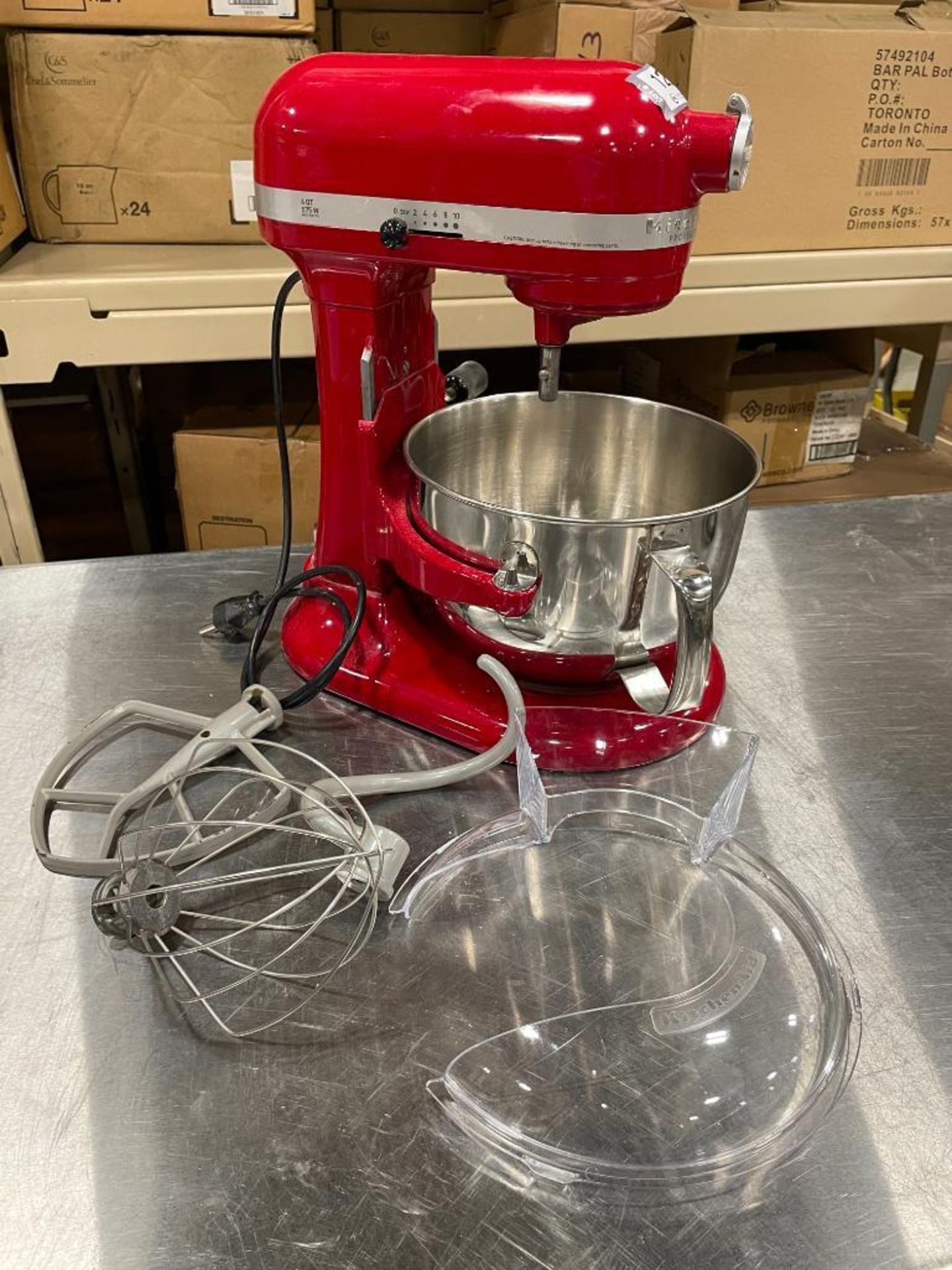 KITCHENAID PROFESSIONAL 600 SERIES 6-QUART BOWL-LIFT STAND MIXER WITH BOWL & ATTACHMENTS - Image 7 of 14
