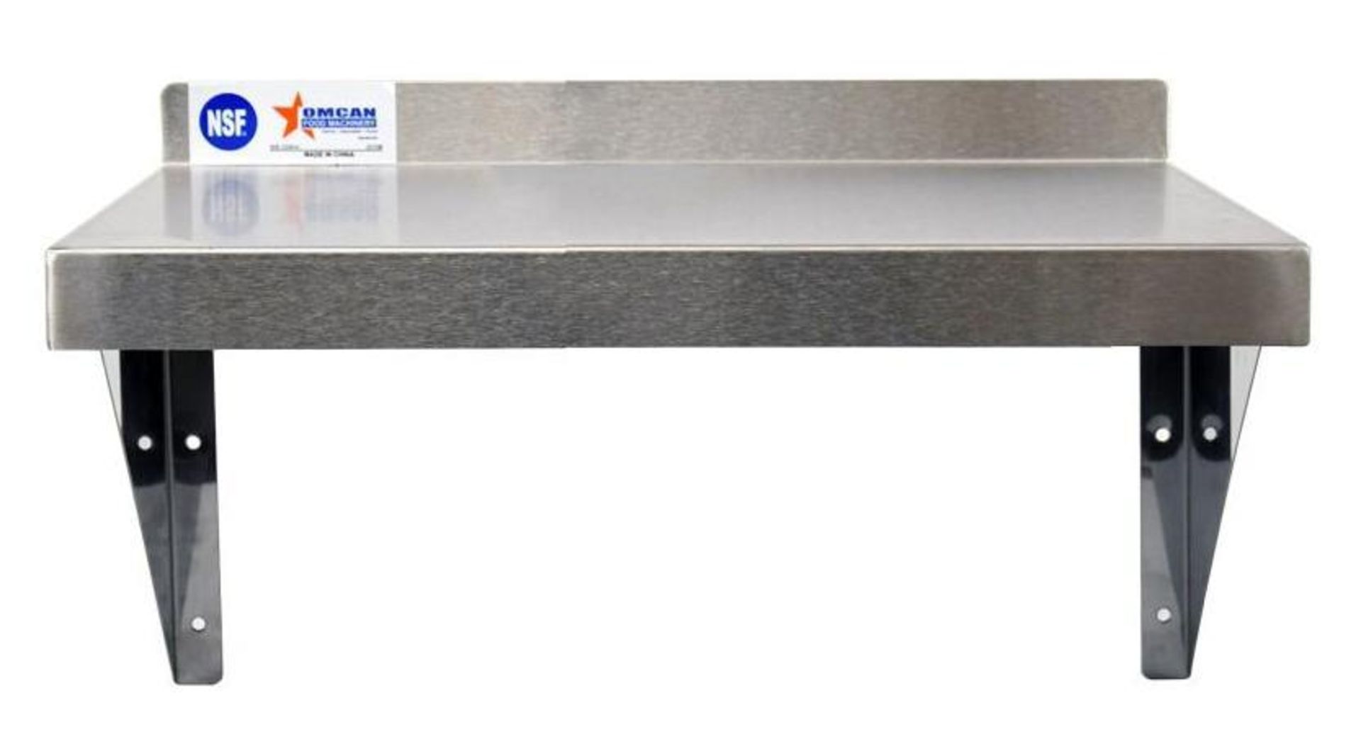 36" X 16" STAINLESS STEEL WALL SHELF - OMCAN 24409 - NEW - Image 5 of 13
