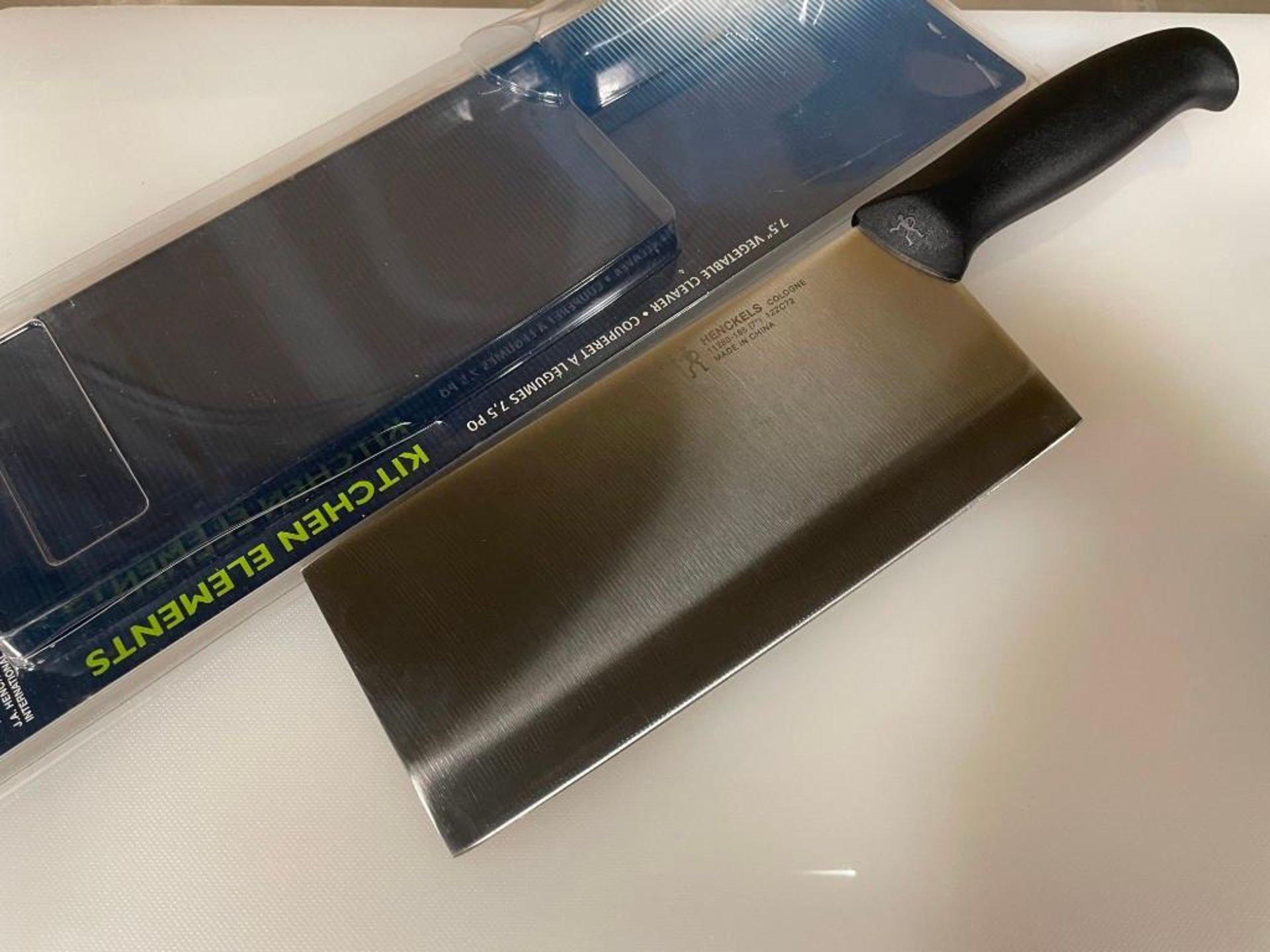 HENCKELS KITCHEN ELEMENTS 7" CLEAVER - NEW - Image 3 of 11