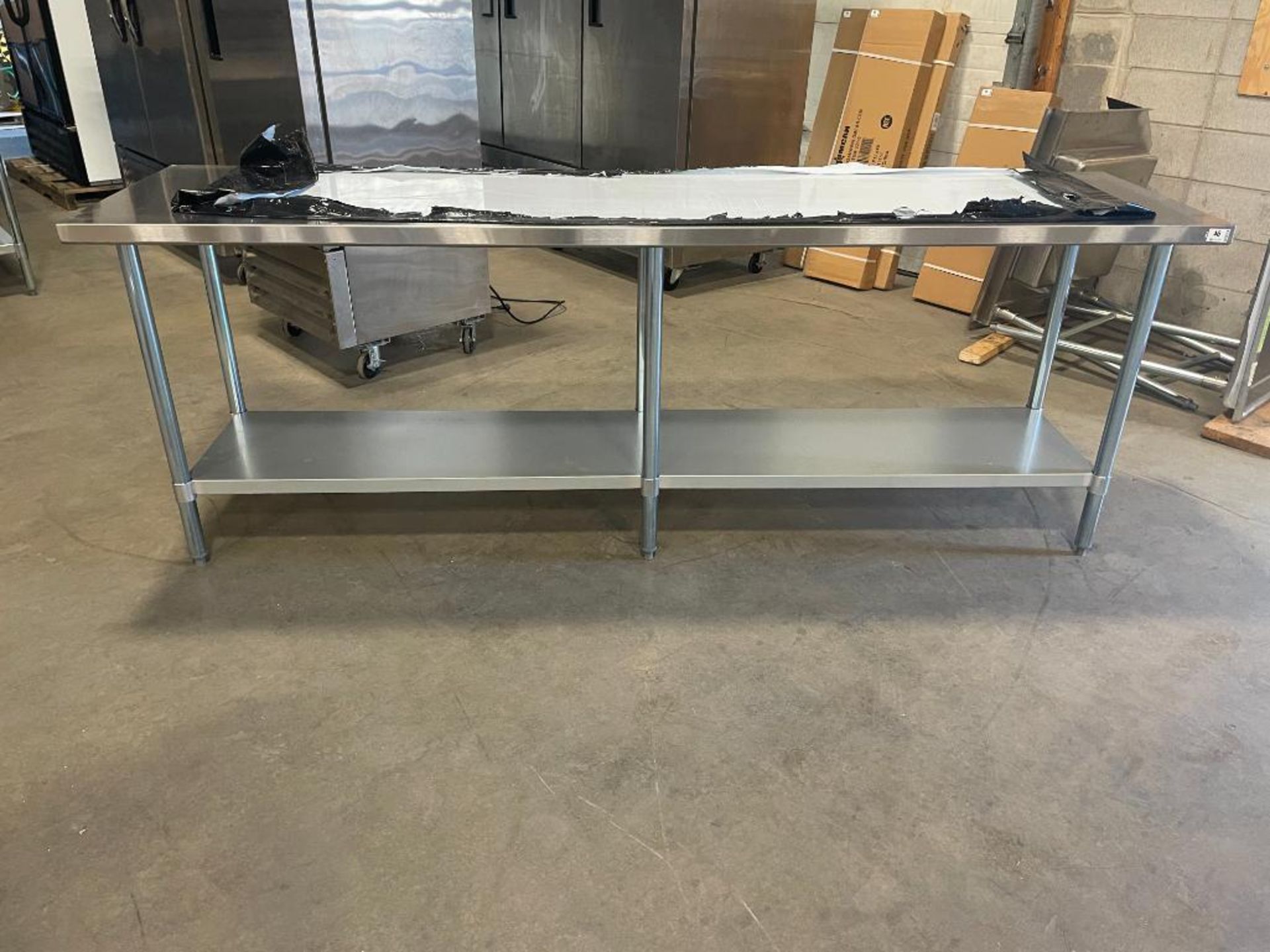 NEW 24" X 96" STAINLESS STEEL WORK TABLE WITH UNDERSHELF - Image 8 of 8