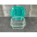 380ML GLASS SQUARE KEEP N BOXES, ARCOROC P5522 - LOT OF 24 (4 CASES)