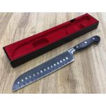 8" SANTOKU KNIFE W/FORGED G-EDGE BLADE, OMCAN 17892 - NEW