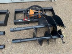 New 2023 Wolverine ADB-13-1218R Skid Steer Auger Bit (12" & 18") Attachment