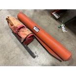 Lot of Fire Blanket Roll and Fire Extinguisher w/ Mount