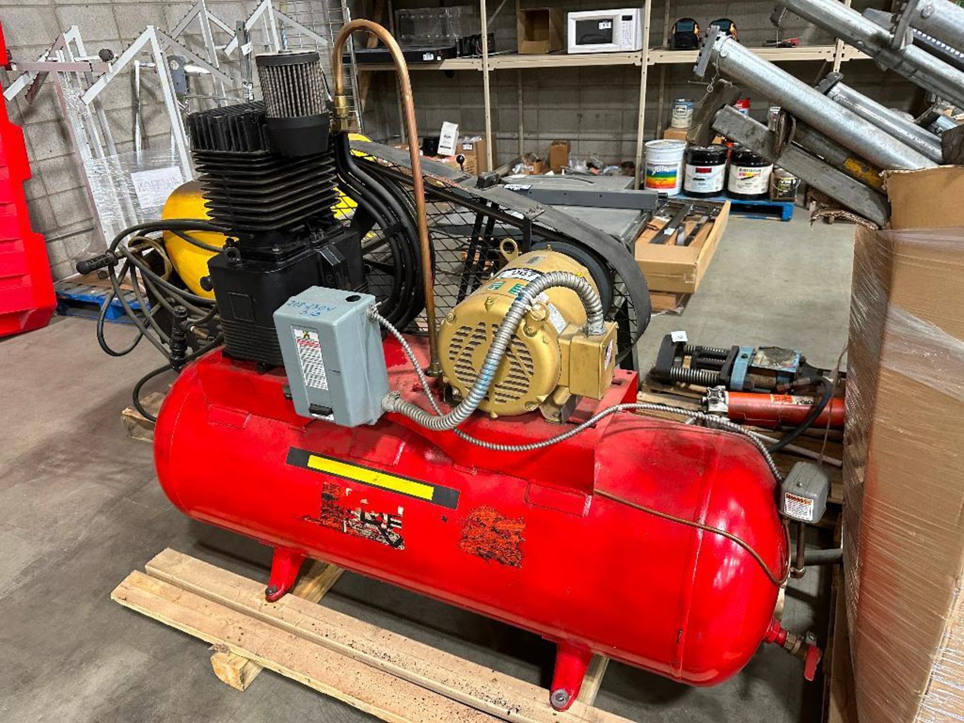 Devilbiss Horizontal Compressor w/ 7.5HP Baldor Motor - Image 3 of 3