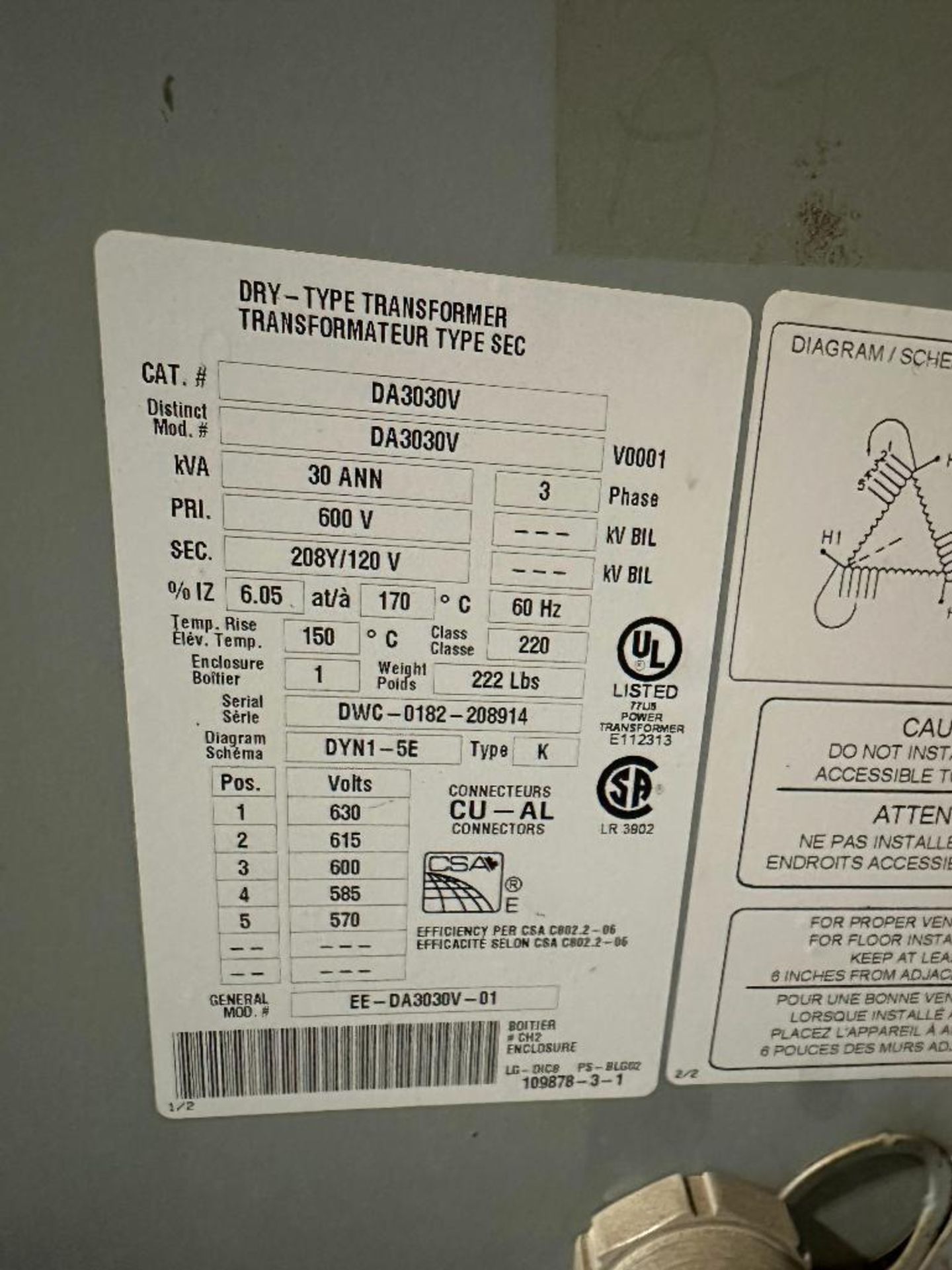 Pallet of Asst. Transformers, Electric Motors, Switches, Electrical Panel, etc. - Image 12 of 13