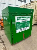 60" x 60" x 70" Flip-up Front Load Waste Bin