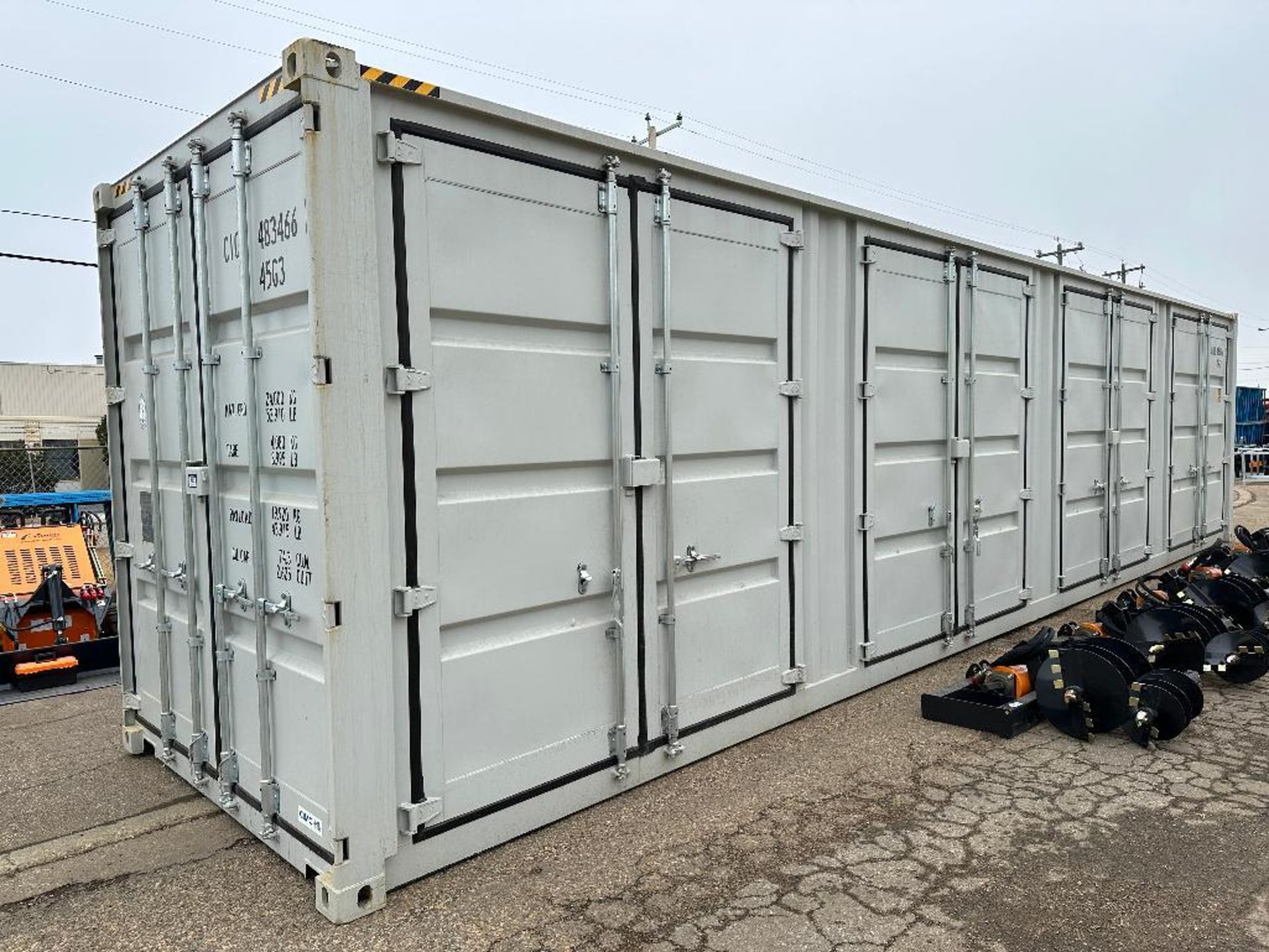 2023 Single Use 40' High Cube Shipping Container with (4) Side Doors